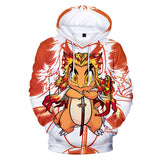 Men and Women Pokemon Pikachu Coat Autumn Winter Sweater Digital Printing 3D Hooded Long Sleeve