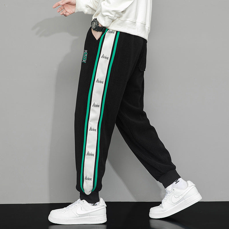 Men Sweatpants Sports Casual Pants Men Fall plus Size All-Matching Trousers