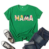 Boy Mama T Shirt Mama Printed Short Sleeve T-shirt
