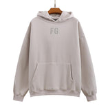 Fog Essentials Hoodie Fashion Brand Fog Fear Of God High Street Velvet Padded Hooded Sweatshirt Men's and Women's Coats