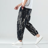 Men Pant Casual Multicolor Flower Trousers