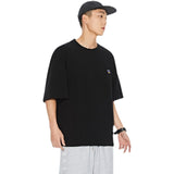 Embroidered Crew Neck Short Sleeve