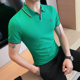 Men Short Sleeve T-Shirt Polo Shirt