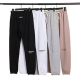 Fog Essentials Pants Fashion Brand Fear Of God Essentials Double Line Reflective Terry Pants Fog High Street Men and Women Casual Trousers