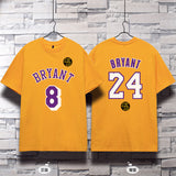 In Memory of Kobe T Shirt Commemorative Kobe Basketball Clothes No. 24 Loose Large Size Cotton