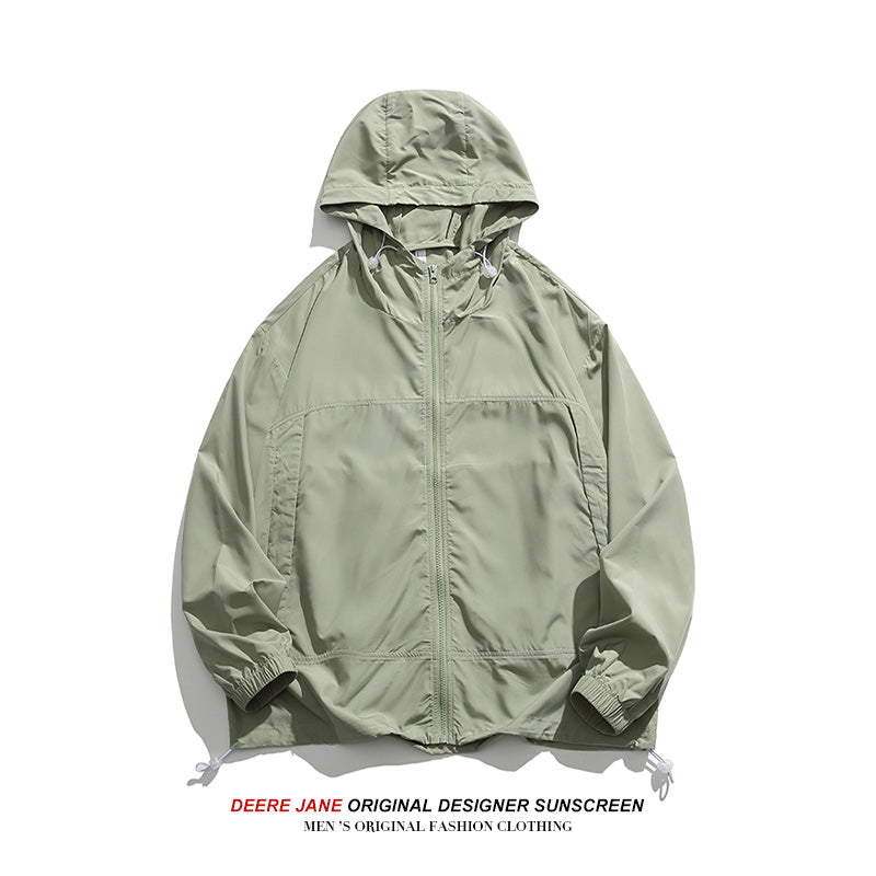 Men Sun Protection Clothing Men's Summer Thin Coat Cool Sun-Protective Clothing