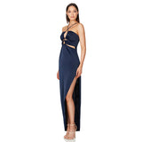 Body Fitting Dresses Split Skirt Summer Sexy Slim Fit Long Dress