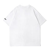 Men's T Shirt Summer Casual Tops Cartoon Rice Pink Printed Short Sleeve T-shirt Men's round Neck Half Sleeve Trendy Loose Half Sleeve T-shirt