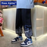 Nasa Sweatpants Summer Men's Summer Fashion Brand Student Loose