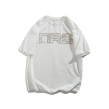 Men T Shirt Summer Casual Tops Men's Summer Retro Men's round Neck Short Sleeve Casual Loose Letter Printed T-shirt Fashion