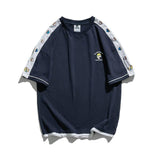 Men T Shirt Summer Casual Tops Men's Clothes Summer Wear Vintage Men's Short Sleeve Casual Loose Multicolor Printing Fake Two-Piece T-shirts