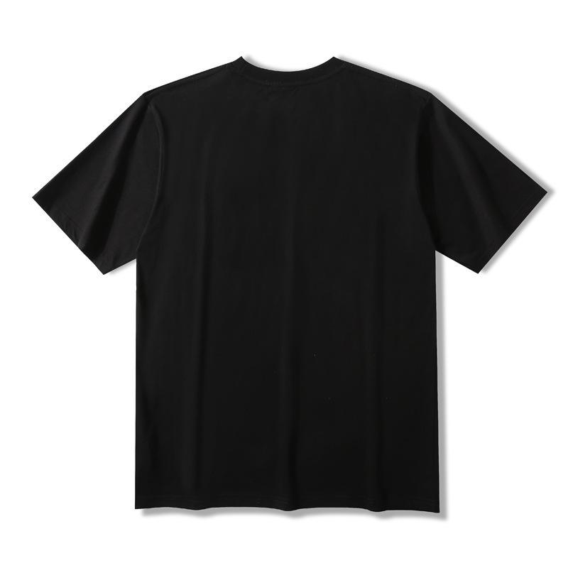Shark Print T Shirt Summer Camouflage Ape Head Contrast Color Letter Print Short-Sleeve T-shirt