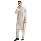 Mens Thobes Button round Neck Robe Set