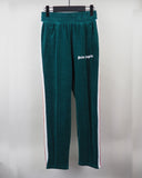 Palm Angels Velvet White Striped Side Zipper Sports Casual Pants Couple