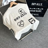 Human Made T-Shirt Slub Cotton Couple Loose T-shirt