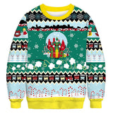 Black Christmas Sweater Crew Neck Sweater 3D Printed Sweater