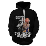 In Memory of Kobe Hoodie Commemorative Kobe3d Printed Hood Sweatshirt