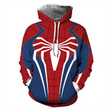 Men Spider Hoodie Spider-Man Printed Hood Sweatshirt Loose Casual