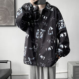 Men's Shirts Casual Printed Jacket Coat