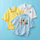 Children Hoodie Sweatshirts Boy's Short-Sleeved T-shirt Summer Wear