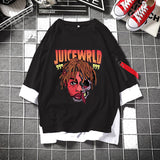 Juice WRLD T Shirt Fashion Summer Loose Casual plus Size 5-Point Sleeve