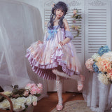 Gothic Lolita Harajuku Style Clothing Lolita Dress Donut JSK Japanese High Waist Small Skirt