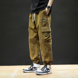 Men Cargo Pants Spring Loose Men's Casual Trousers