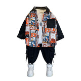 Toddler Boys Sweater Boys' Long-Sleeved Shirt Spring and Autumn Children's Clothing Leisure