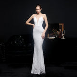 Sequin Evening Dress Sequined Fishtail Formal Dress