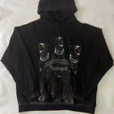 Present Hoodie Doberman Pinscher Printed Hoodie Retro Heavy Loose