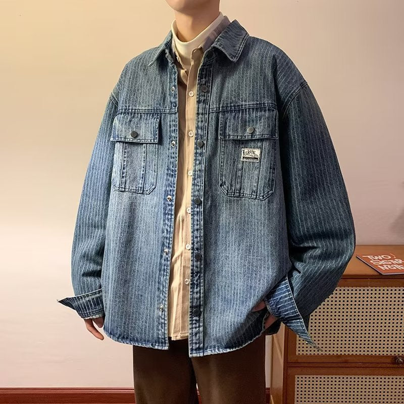 Denim Shirts Denim Jacket Men's and Women's Loose All-Match Casual Shirt