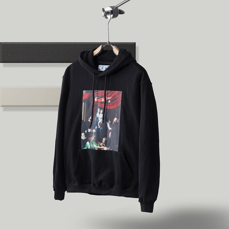 Off White Hoodie Men's Plus Size Casual and Comfortable Hooded Sweater Owt HighQuality Cotton