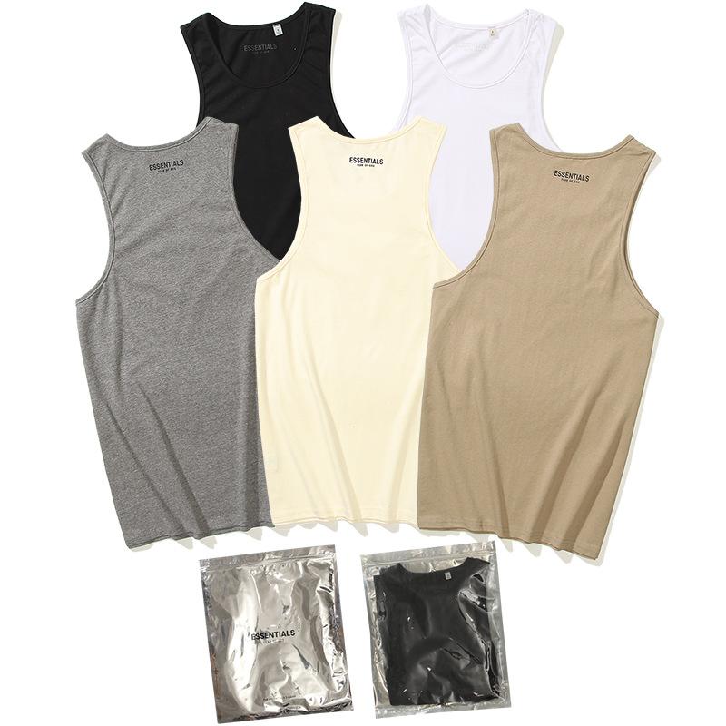 Fog Essentials Vest Fear Of God T-shirt Men and Women Fog Essentials Vest Sports Fitness Vest