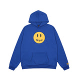 Smiley Face Hoodie Drew Smiley Face Printed Men's and Women's Casual Hooded Sweater
