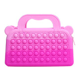 Pop Fidget Toys It Purse Silicone Crossbody Handbag Girl Crossbody Bag Toy Children Coin Purse
