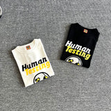 Human Made T-Shirt Slub Cotton Robot Pattern Couple T-shirt