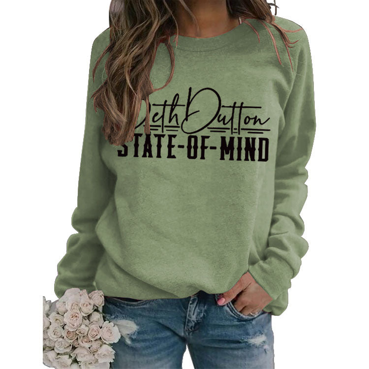 Beth Dutton Outfits Head round Neck Top T-shirt Sweater