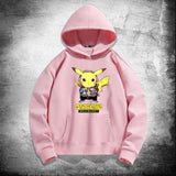 Men and Women Pokemon Pikachu Hoodie Hooded Fleece Lined Sweater