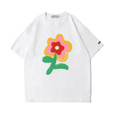 Men's T-shirt Summer Casual Tops Printed Short-Sleeved T-shirt Men's Half Sleeves Pullover Idle Style Trendy Loose Half-Sleeved T-shirt