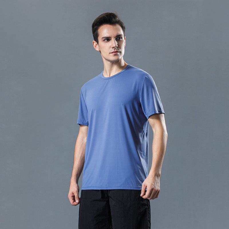 Anti Sweat Clothing Thin Ice Silk T-shirt