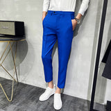 Men Trousers Summer Thin Men Small Suit Pants