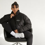 Women Coats Autumn and Winter Stand Collar Zipper Pocket Leisure Warm Cotton-Padded Coat for Women