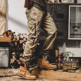 Men Cargo Pants Cotton Overalls Men Spring and Autumn Loose
