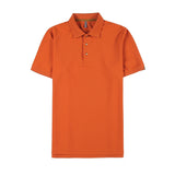 Men Short Sleeve T-Shirt Stretch Casual Polo Collar T-shirt