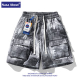 Nasa Shorts Denim Shorts Men's Summer Loose Short Pants Men's