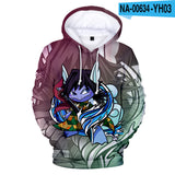 Men and Women Pokemon Pikachu Coat Autumn Winter Sweater Digital Printing 3D Hooded Long Sleeve