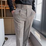 Men Trousers Casual Suit Pants