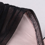 Women Summer Dresses Midi Dress Sexy Mesh Hollow-out Pleated Backless Midi Dress