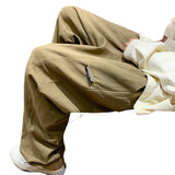 Men Cargo Pants Overalls Straight-Leg Pants Men's Design Sense