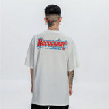 Men T Shirt Summer Casual Tops Coke Cup Printed Short Sleeve T-shirt Men's High Street round Neck Half Sleeve Summer Fashion Brand